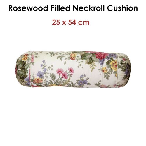 Rosewood Filled Neckroll Cushion 25 x 54 cm by Gainsborough