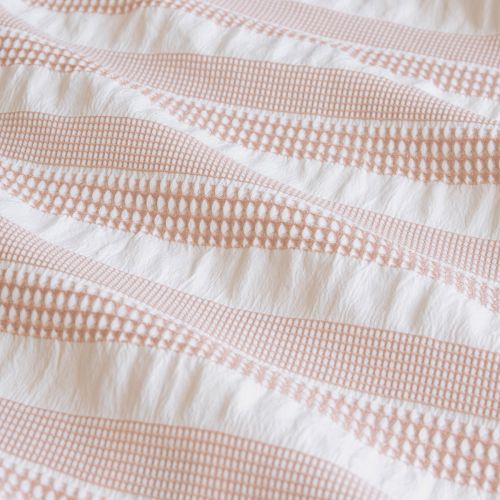 Cove Rose Dust ( Similar to Peach color ) Seersucker Waffle Quilt Cover Set by Ardor