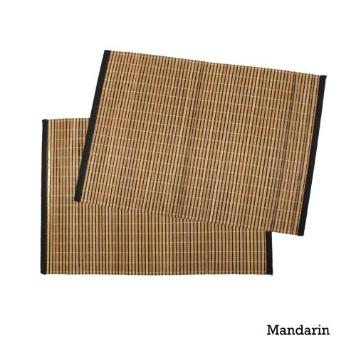 Set of 2 Bamboo Table Placemats 33 x 46 cm by Rapee