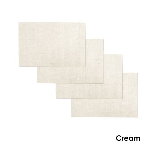 Set of 4 Harold Textured PVC Table Placemats 45 x 30 cm by Choice