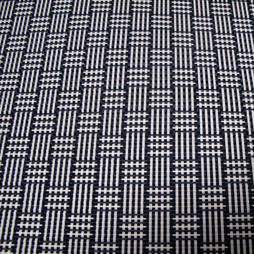 Set of 4 Woven Table Placemats Matrix Tweed Black 33 x 46 cm by Rapee