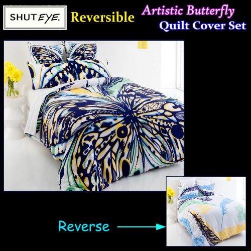 Artistic Butterfly Quilt Cover Set by Shuteye