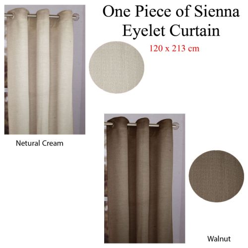 One Piece of Sienna Eyelet Curtain 120 x 213cm