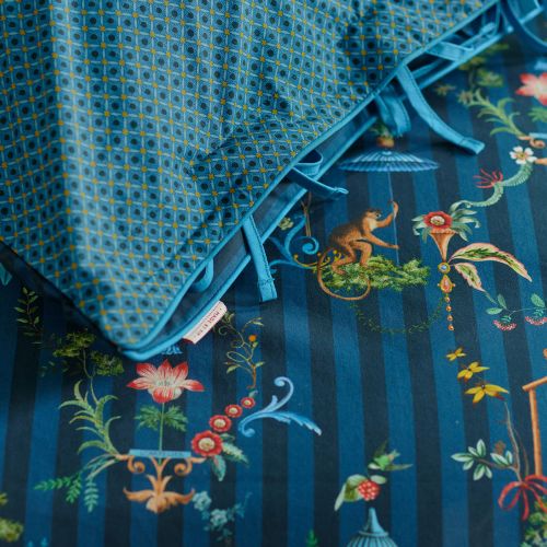 Singerie Dark Blue Cotton Quilt Cover Set by PIP Studio