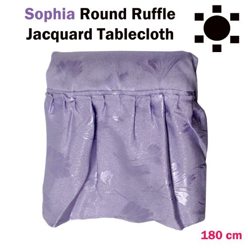 Sofia Lilac Round Tablecloth 180cm Diameter
