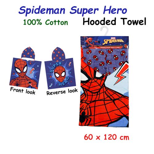 Super Hero Cotton Hooded Licensed Towel 60 x 120 cm by Caprice