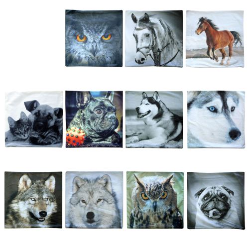Animal Printed Square Cushion Cover 43 x 43 cm
