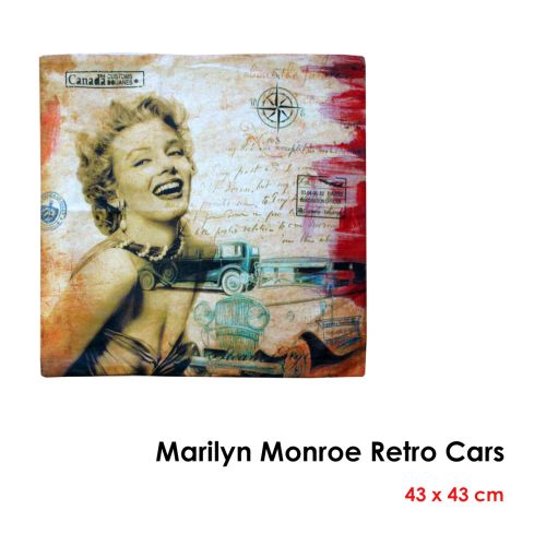 Marilyn Monroe Retro Printed Square Cushion Cover 43 x 43 cm