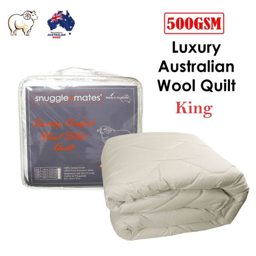 500GSM Australian Wool Quilt King Size