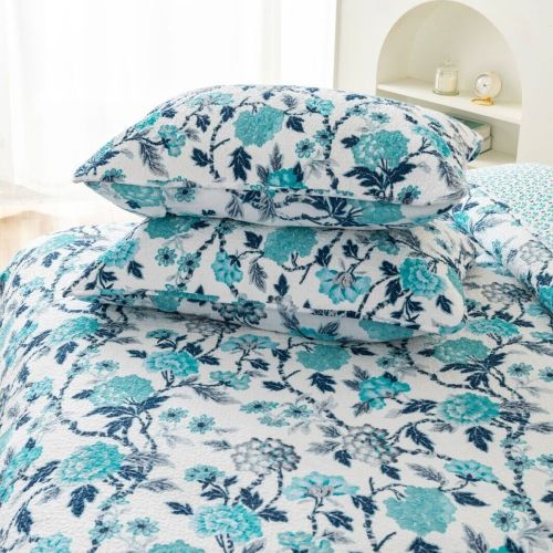 100% Cotton Lightly Quilted Coverlet Set Delta Queen