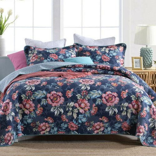 100% Cotton Lightly Quilted Coverlet Set Dominica Queen