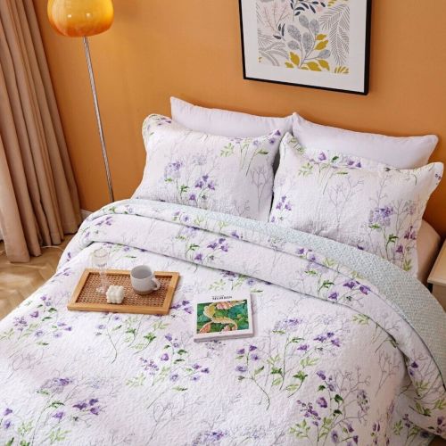 100% Cotton Lightly Quilted Coverlet Set Gabby Queen