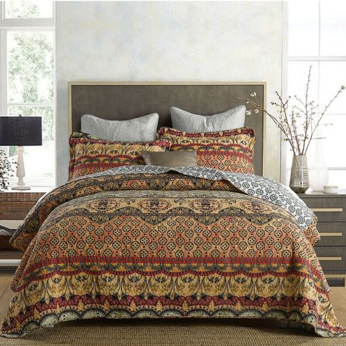 100% Cotton Lightly Quilted Coverlet Set Salamanca Queen