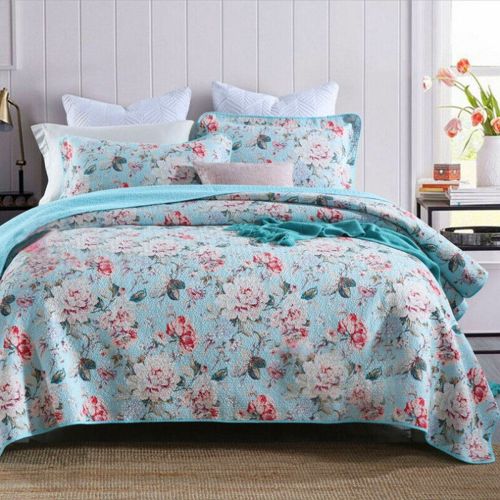 100% Cotton Lightly Quilted Coverlet Set Tioman Queen