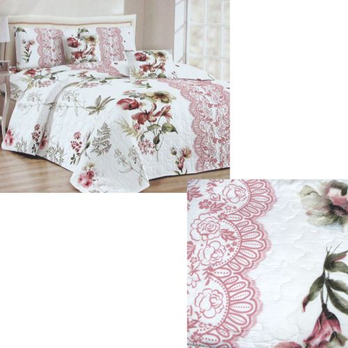 Gardinia 3 Pce Lightly Quilted Polyester Coverlet Set Queen