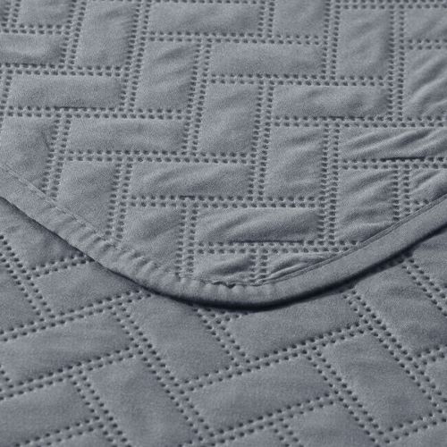 Aspen 3 Pce Lightly Quilted Polyester Embossed Coverlet Set Queen/King