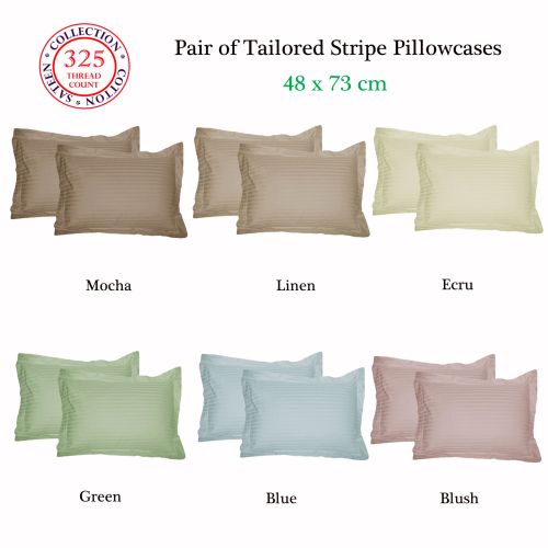 325TC Pair of Tailored Pillowcases by Accessorize