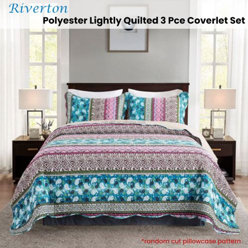 Polyester Lightly Quilted Coverlet Set Riverton Queen
