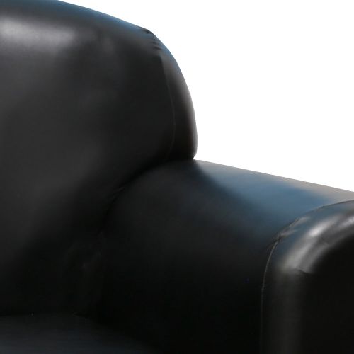 Faux Leather Black Couch Cover by Surefit