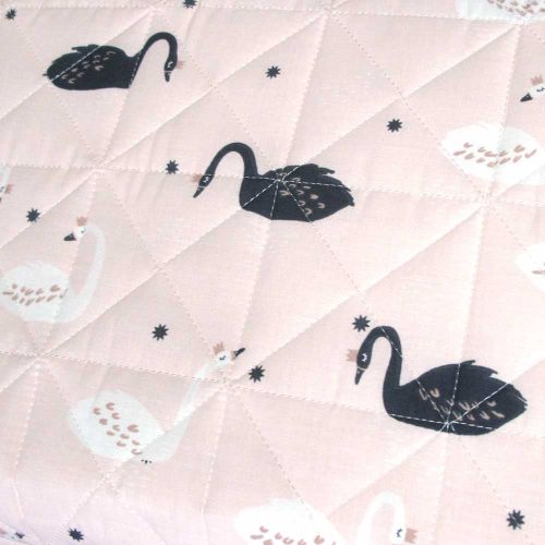 Swan Blush Lightly Quilted Quilt Cover Set