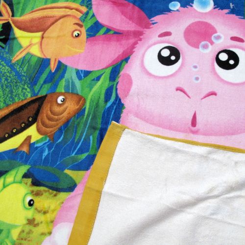 The Adventure of Luntik Velour Cotton Printed Extra Large Beach Towel 100 x 150 cm