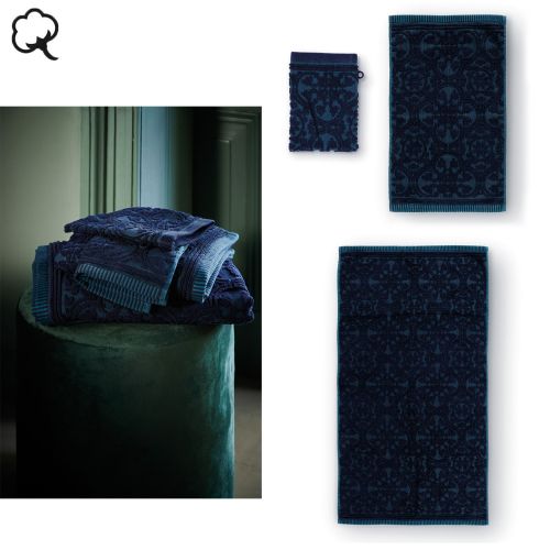 Tile de Pip Dark Blue Towel or Wash Mitt by PIP Studio