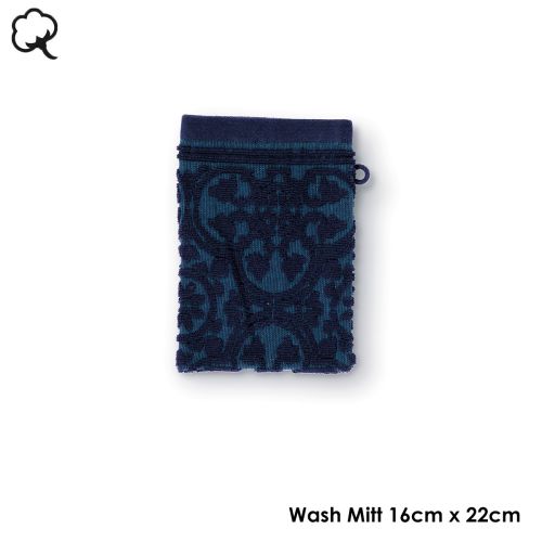 Tile de Pip Dark Blue Towel or Wash Mitt by PIP Studio