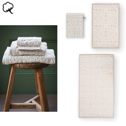 Tile de Pip Khaki Towel or Wash Mitt by PIP Studio