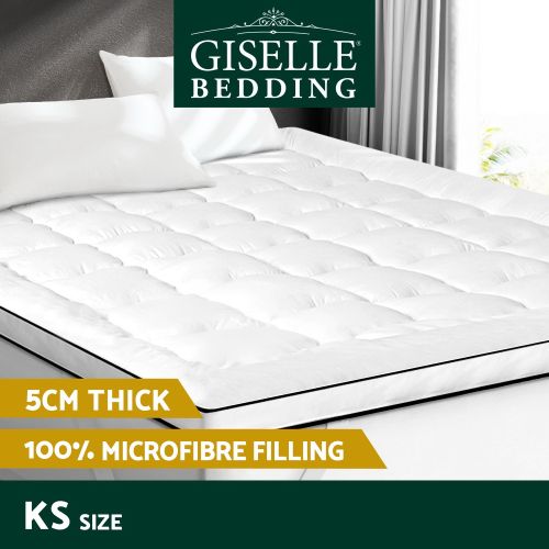 Giselle Bedding Mattress Topper Pillowtop - King Single