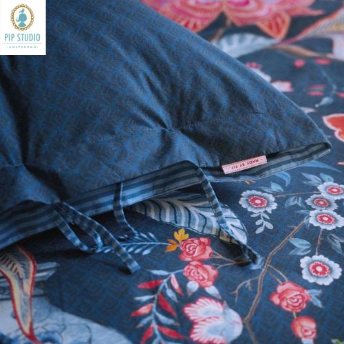 Tree of Life Dark Blue 100% Cotton Quilt Cover Set by PIP Studio