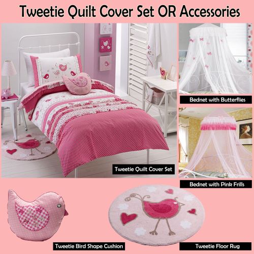 Tweetie Bird Pink Quilt Cover Set by Jiggle & Giggle