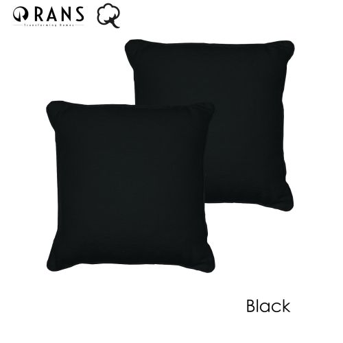 Set of 2 London Cotton European Cushion Cover 60 x 60 cm by Rans