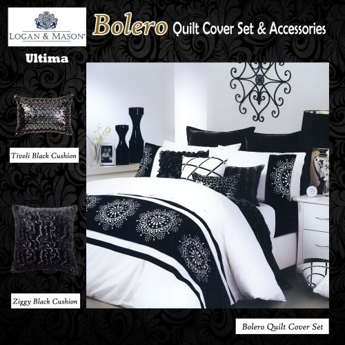 Bolero White Quilt Cover Set by Logan and Mason