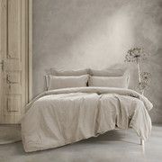 Embre Linen Look Washed Cotton QUILT COVER SET - KING