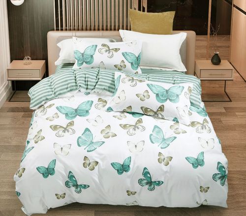 Fleur Butterfly Super King Size Quilt/Duvet Cover Set