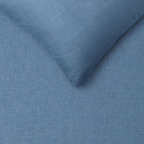 100% Linen Brilliant Blue Quilt Cover Set by Vintage Design Homewares