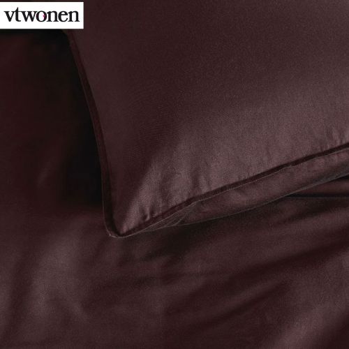 Earth Dark Red Quilt Cover Set by VTWonen