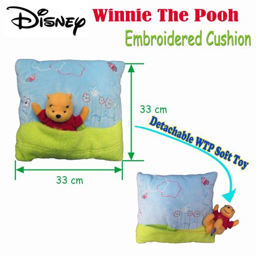 Winnie The Pooh Embroidered Cushion by Disney